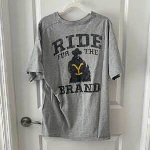 Yellowstone Ride for the Brand Gray Graphic Tee Paramount
